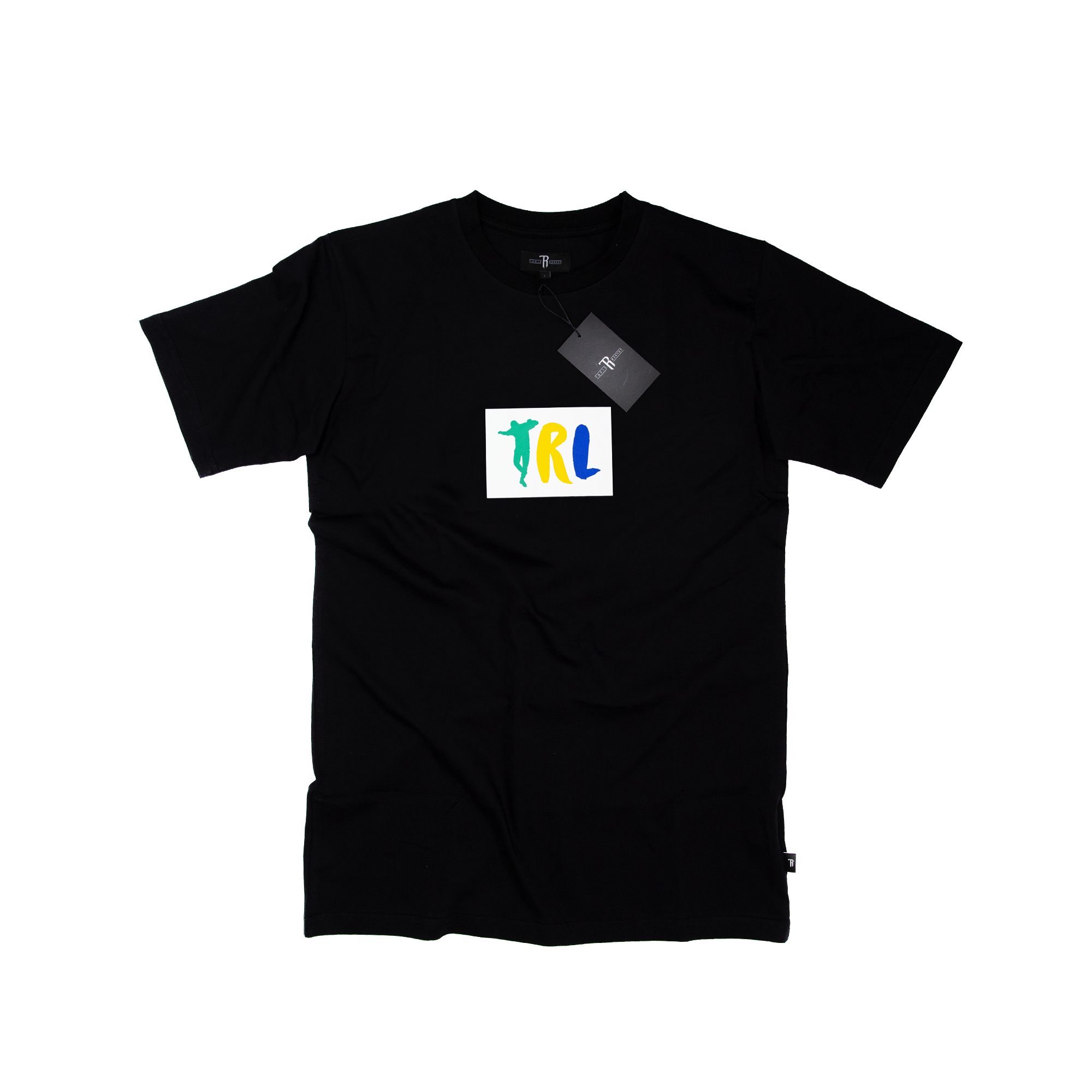 T-Shirt “TRL KWADRAT” Cza/Bia | Takie Rzeczy